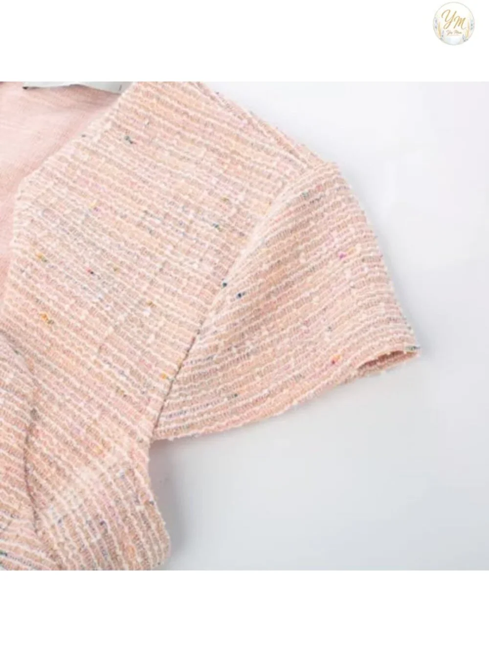 Tweed Pencil Dress for Women, 50s Vintage Style Cap Sleeve Bodycon Midi Dress